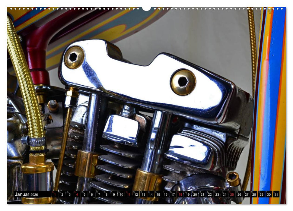 Harley Classic Chopper (CALVENDO Premium Wandkalender 2026)