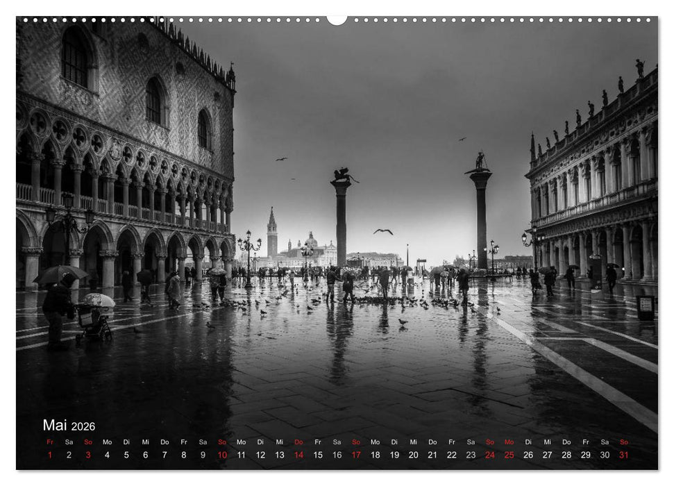 Venedig - Licht und Schatten (CALVENDO Wandkalender 2026)