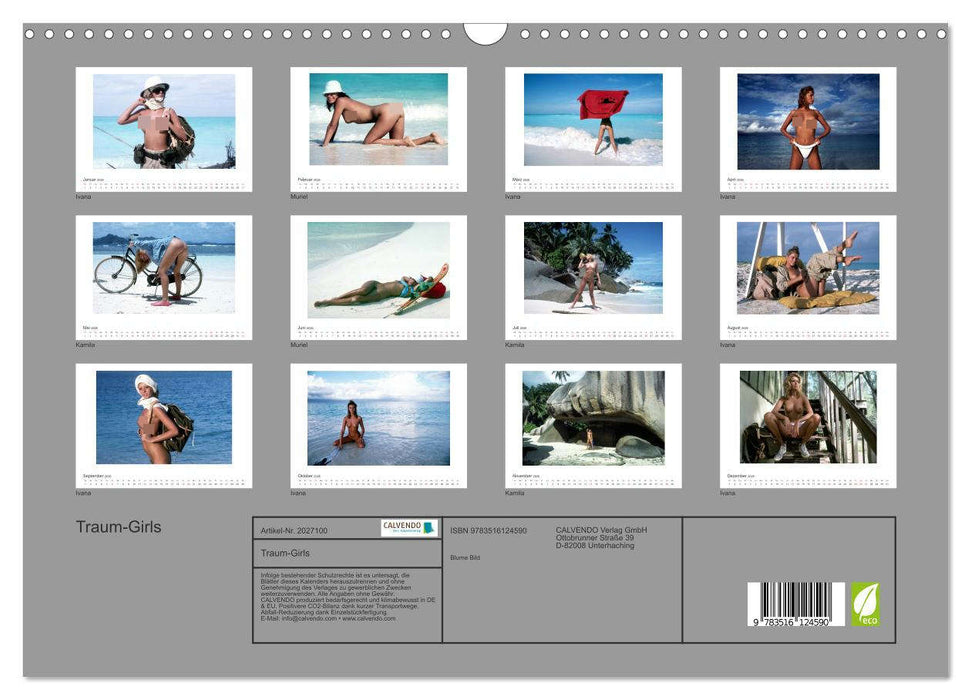 Traum-Girls (CALVENDO Wandkalender 2026)