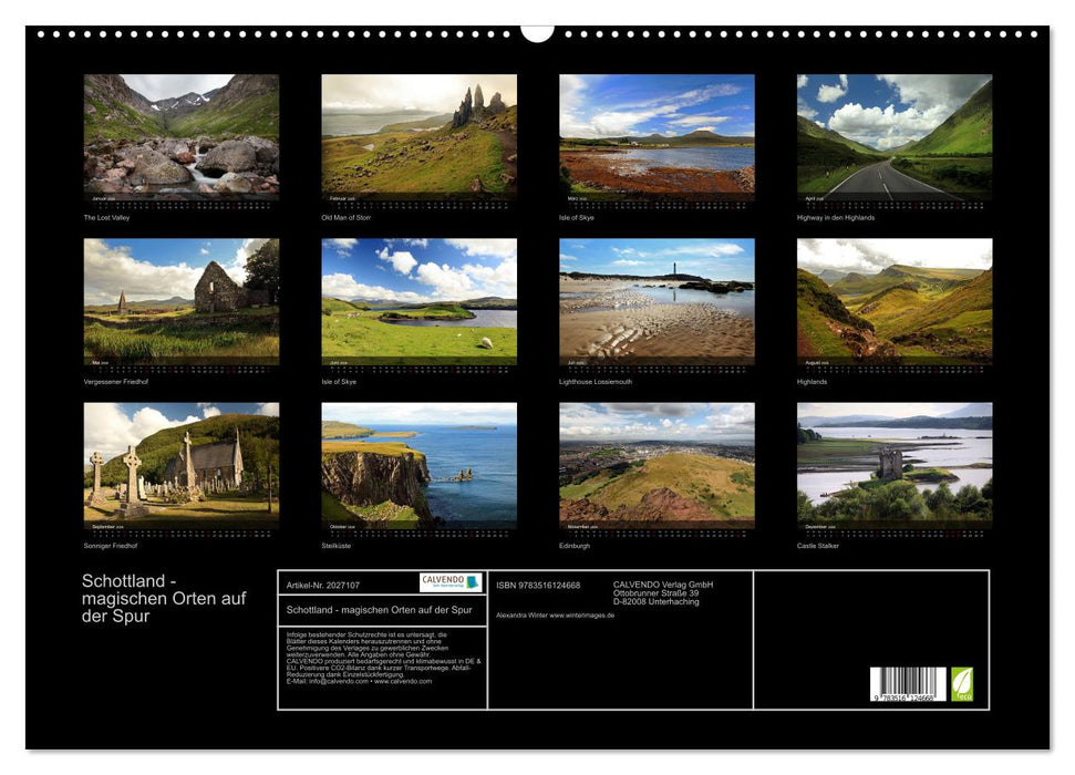 Schottland - magischen Orten auf der Spur (CALVENDO Wandkalender 2026)