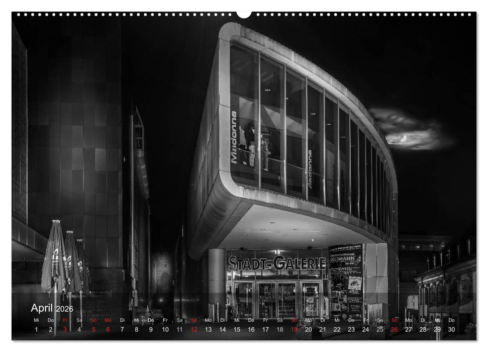 Heilbronn bei Nacht (CALVENDO Wandkalender 2026)