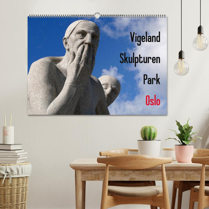 Vigeland Skulpturen Park Oslo (CALVENDO Wandkalender 2026)