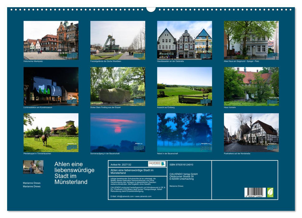 Ahlen eine liebenswürdige Stadt im Münsterland (CALVENDO Wandkalender 2026)