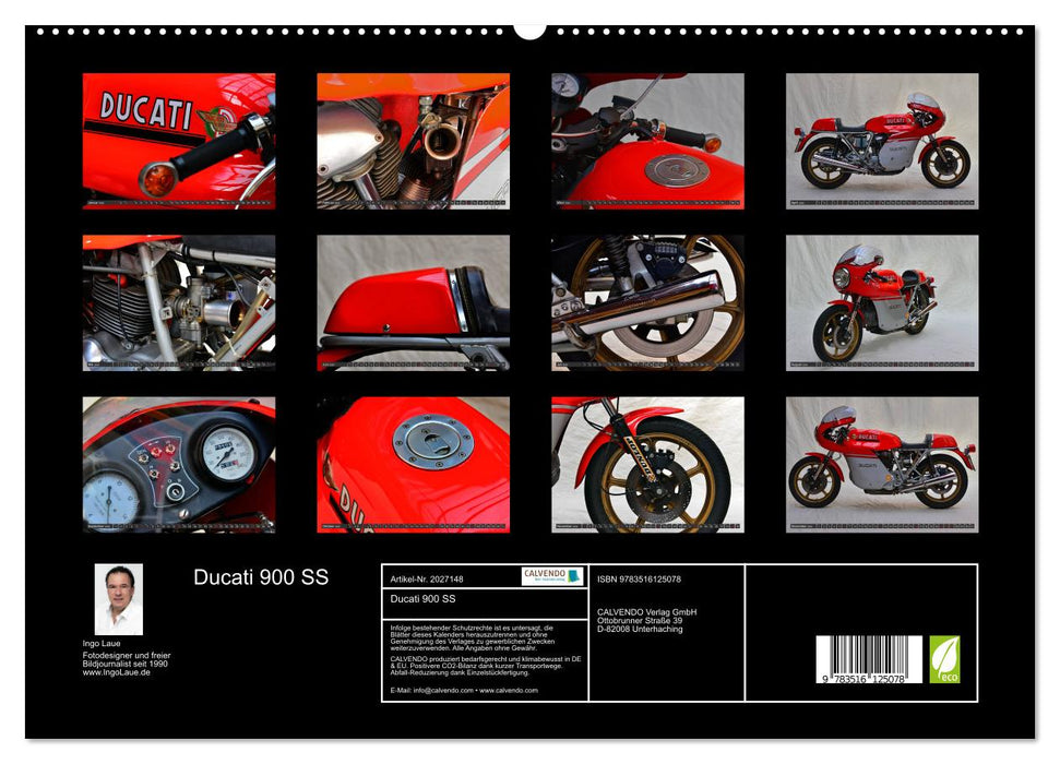 Ducati 900 SS (CALVENDO Premium Wandkalender 2026)