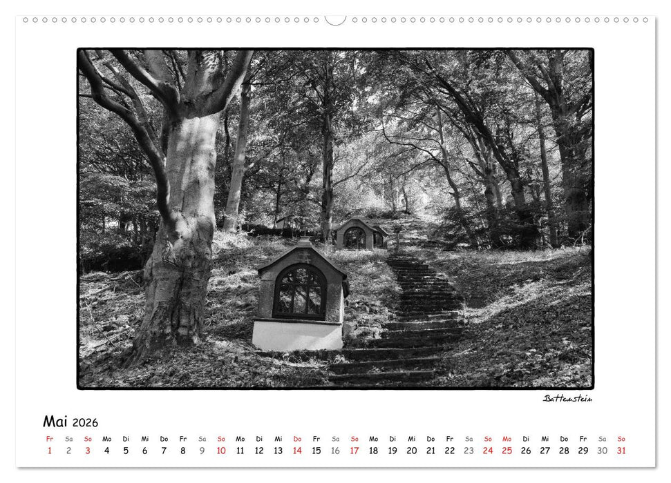 RHÖN SCHWARZ-WEISS (CALVENDO Premium Wandkalender 2026)