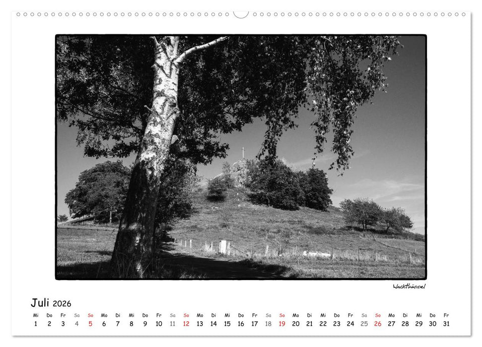 RHÖN SCHWARZ-WEISS (CALVENDO Premium Wandkalender 2026)