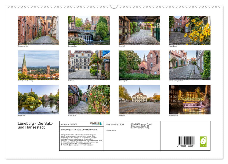 Lüneburg - Die Salz- und Hansestadt (CALVENDO Premium Wandkalender 2026)