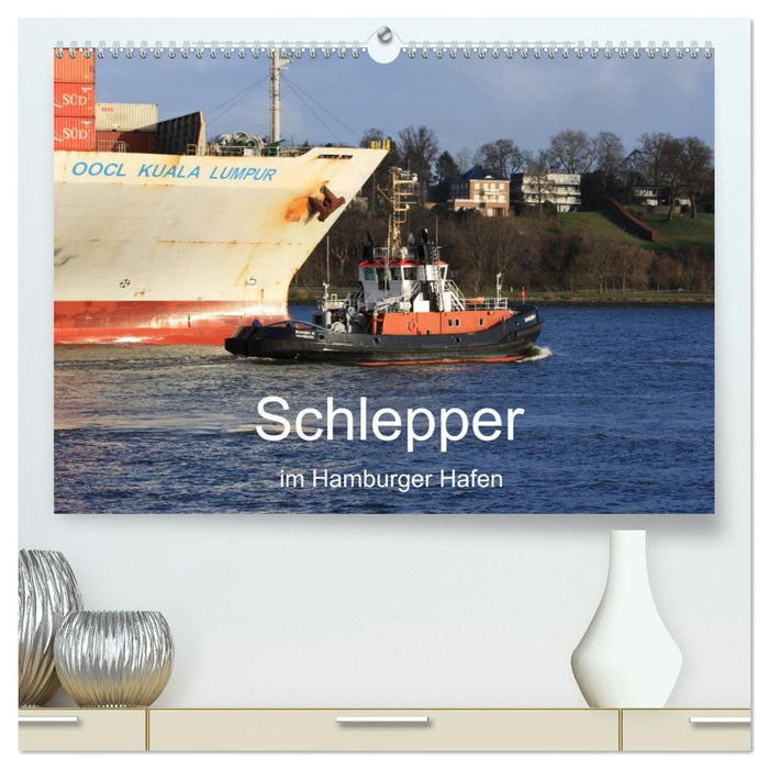 Schlepper im Hamburger Hafen (CALVENDO Premium Wandkalender 2026)