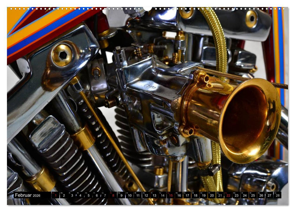Harley Classic Chopper (CALVENDO Wandkalender 2026)
