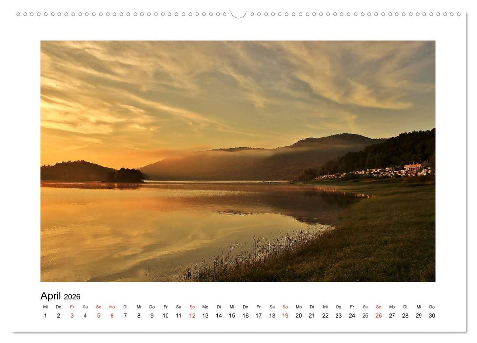 Morgens am Edersee (CALVENDO Premium Wandkalender 2026)