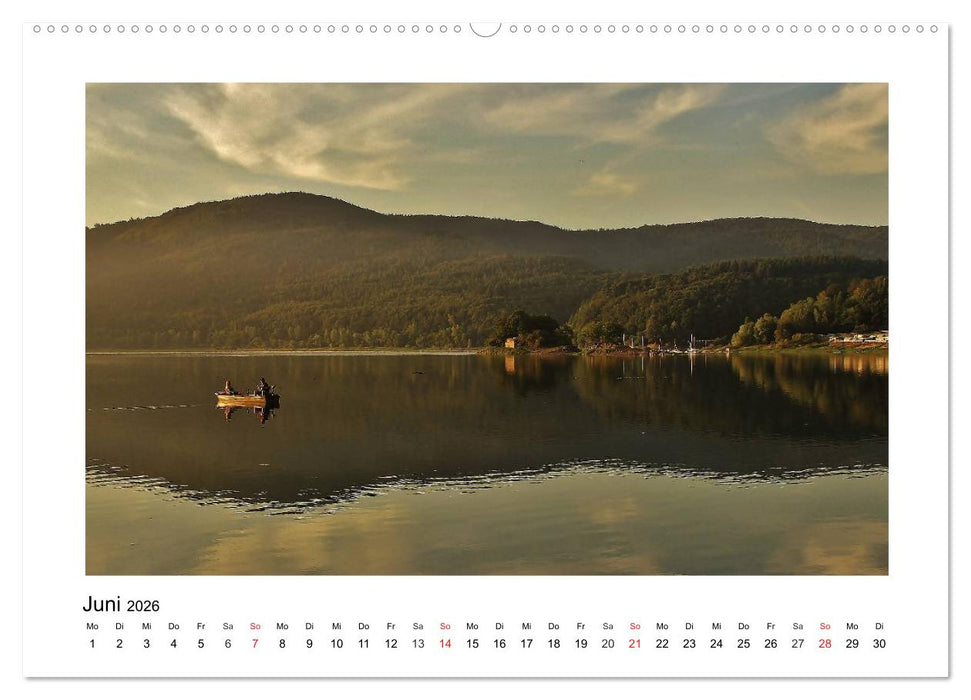 Morgens am Edersee (CALVENDO Premium Wandkalender 2026)