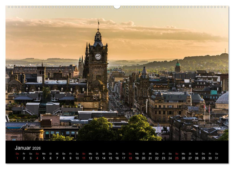 Faszination Edinburgh (CALVENDO Premium Wandkalender 2026)