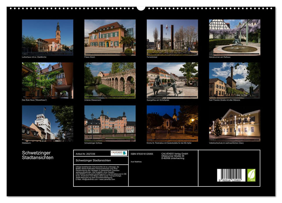 Schwetzinger Stadtansichten (CALVENDO Premium Wandkalender 2026)