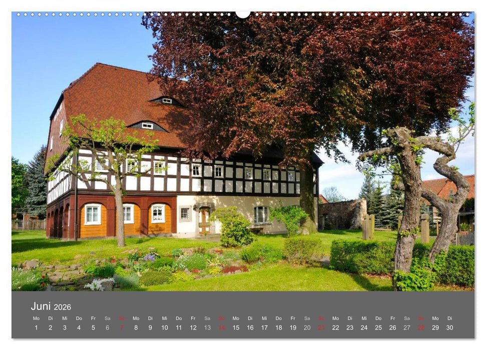 Umgebindehäuser in der Oberlausitz (CALVENDO Wandkalender 2026)