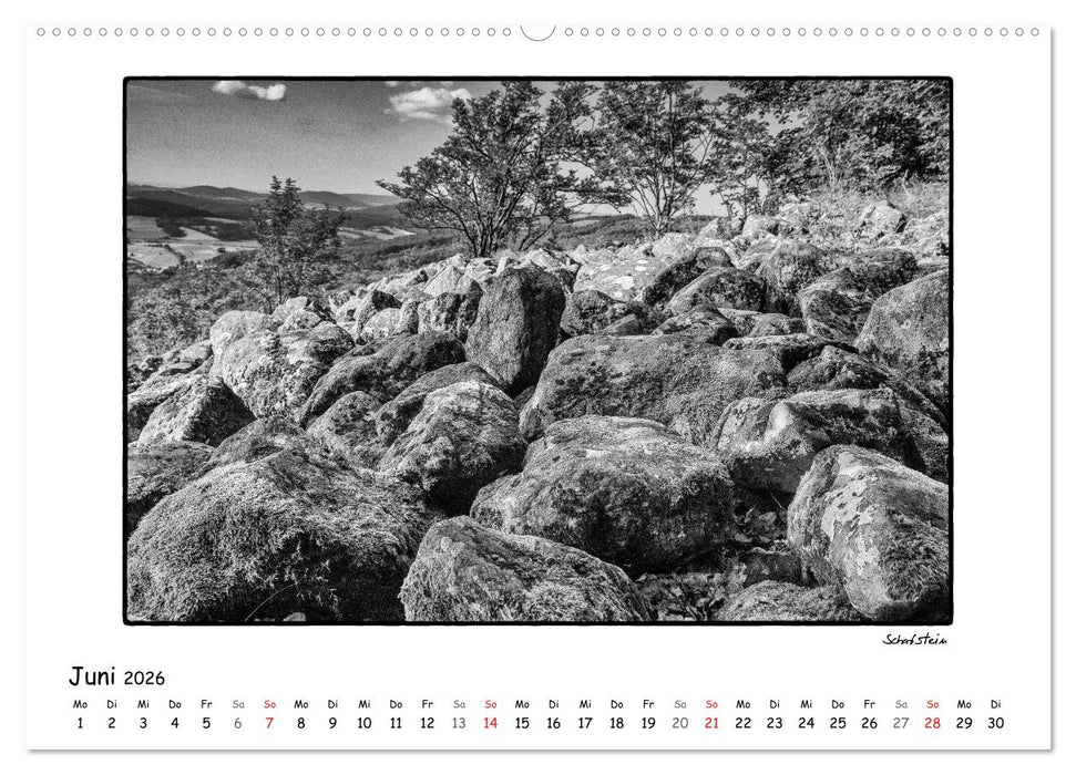 RHÖN SCHWARZ-WEISS (CALVENDO Wandkalender 2026)