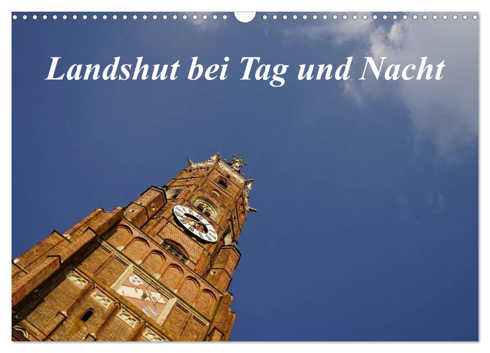 Landshut bei Tag und Nacht (CALVENDO Wandkalender 2026)