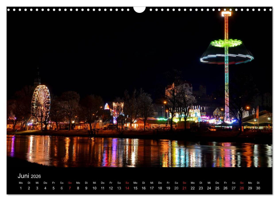 Landshut bei Tag und Nacht (CALVENDO Wandkalender 2026)