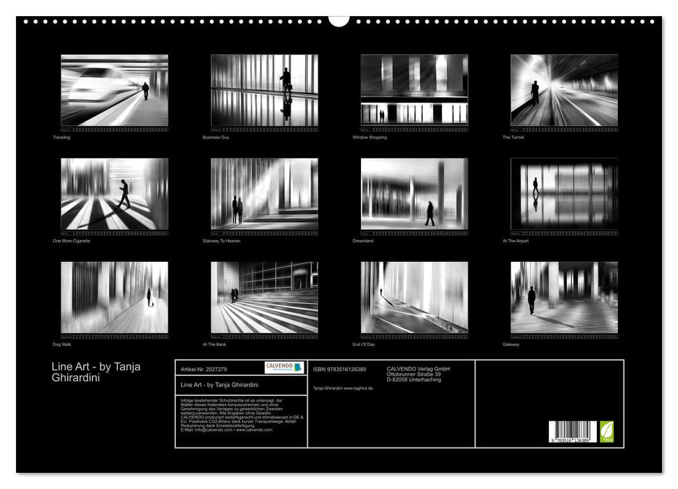 Line Art - by Tanja Ghirardini (CALVENDO Wandkalender 2026)