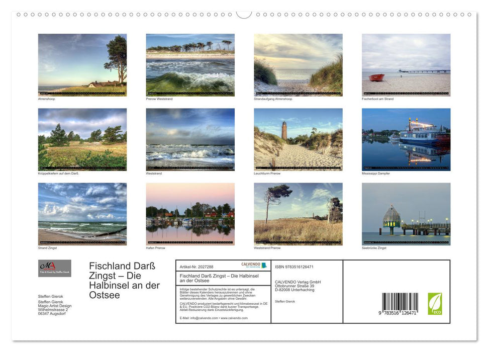 Fischland Darß Zingst – Die Halbinsel an der Ostsee (CALVENDO Premium Wandkalender 2026)