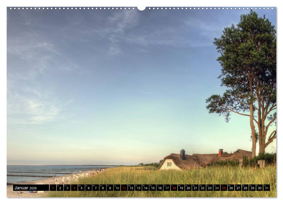 Fischland Darß Zingst – Die Halbinsel an der Ostsee (CALVENDO Premium Wandkalender 2026)