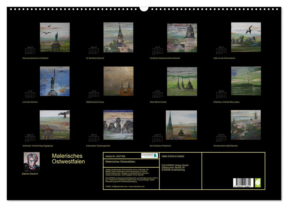 Malerisches Ostwestfalen (CALVENDO Wandkalender 2026)