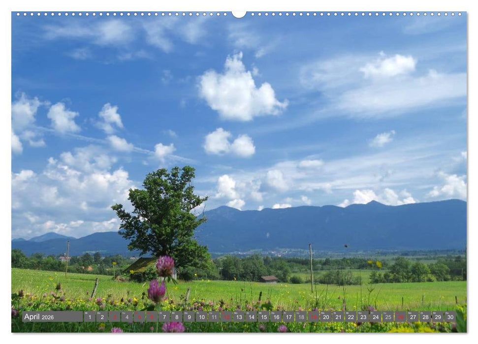 Murnau und das Blaue Land - Aquarelle und Fotografien (CALVENDO Wandkalender 2026)