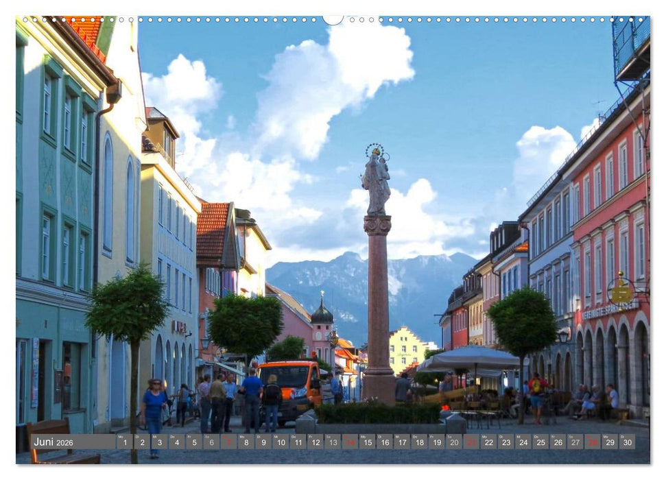 Murnau und das Blaue Land - Aquarelle und Fotografien (CALVENDO Wandkalender 2026)
