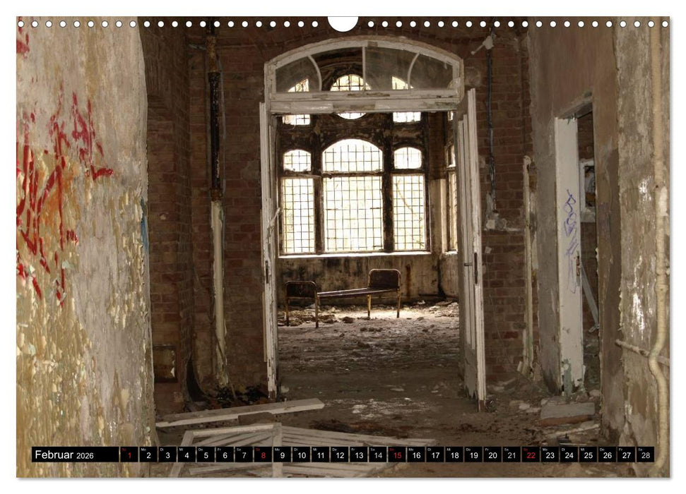 Beelitz Heilstätten-Faszination des Verfalls (CALVENDO Wandkalender 2026)