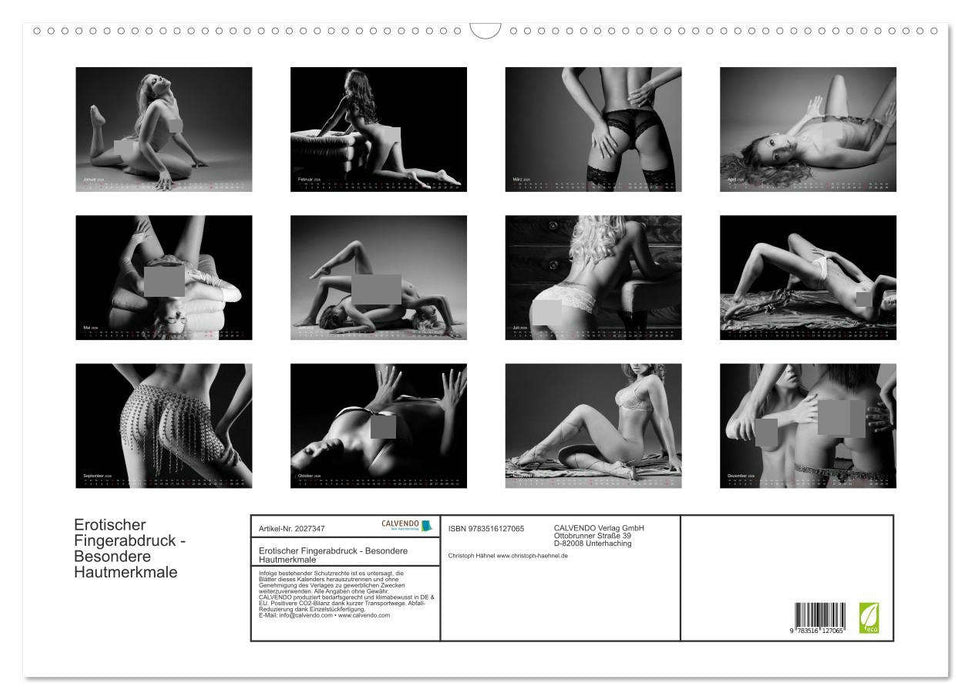 Erotischer Fingerabdruck - Besondere Hautmerkmale (CALVENDO Wandkalender 2026)