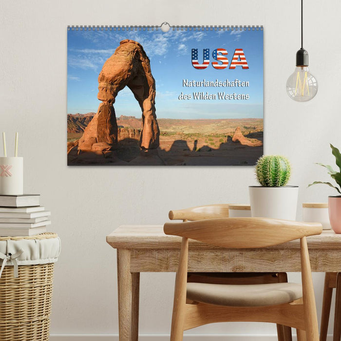 USA - Naturlandschaften des Wilden Westens (CALVENDO Wandkalender 2026)