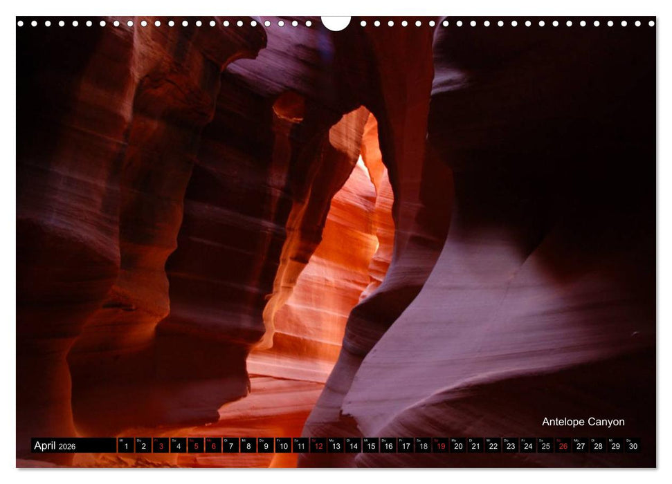 USA - Naturlandschaften des Wilden Westens (CALVENDO Wandkalender 2026)