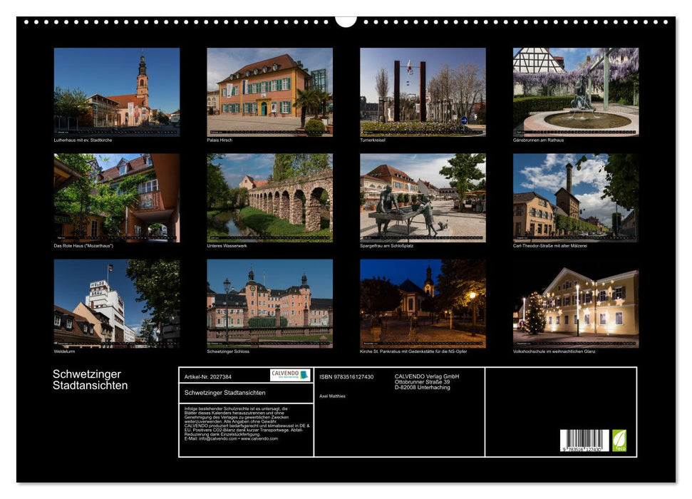 Schwetzinger Stadtansichten (CALVENDO Wandkalender 2026)