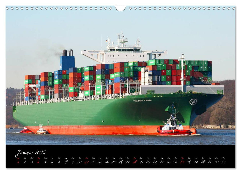 Schiffe - Unterwegs in Norddeutschland (CALVENDO Wandkalender 2026)