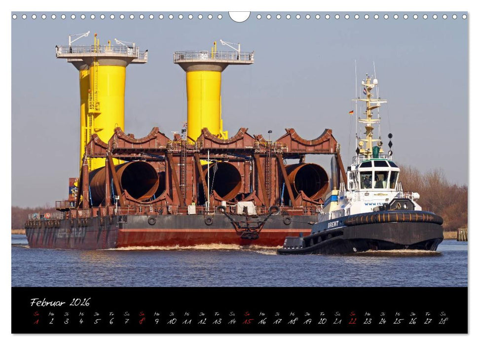 Schiffe - Unterwegs in Norddeutschland (CALVENDO Wandkalender 2026)