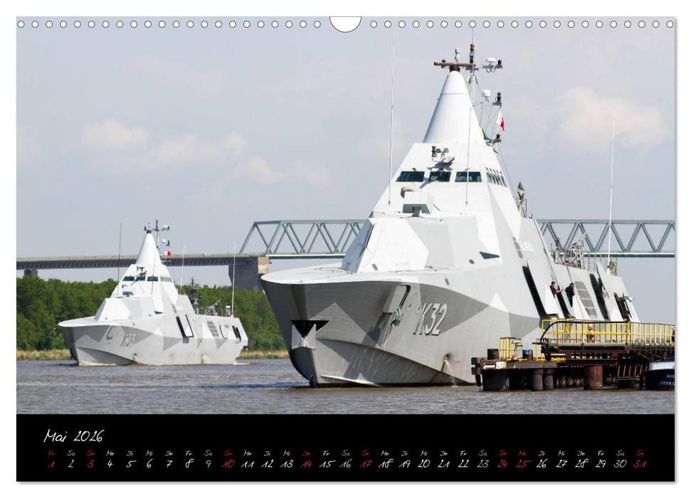 Schiffe - Unterwegs in Norddeutschland (CALVENDO Wandkalender 2026)