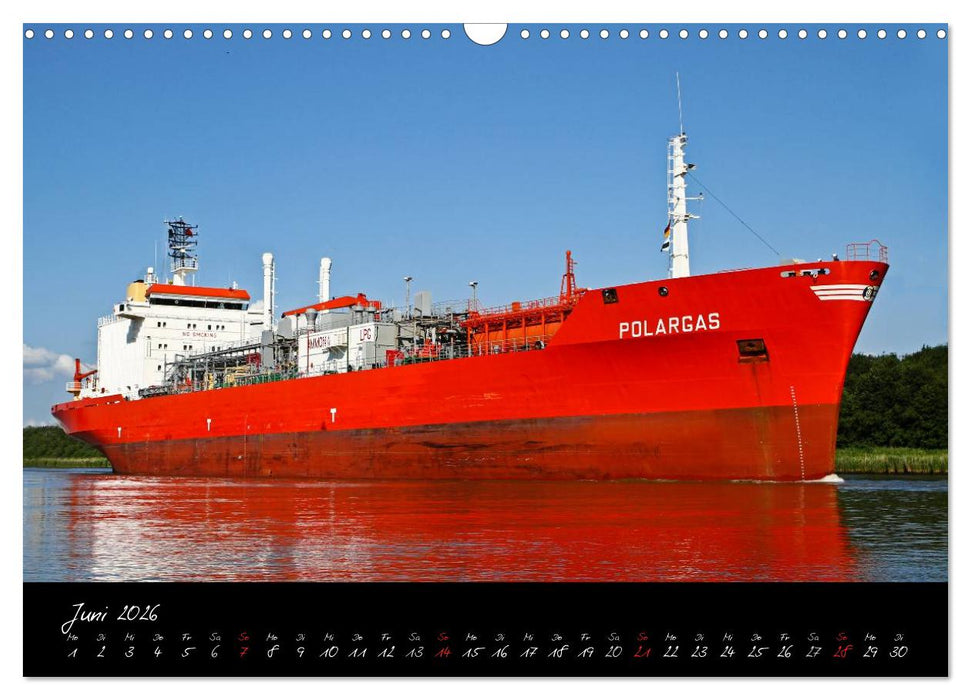 Schiffe - Unterwegs in Norddeutschland (CALVENDO Wandkalender 2026)