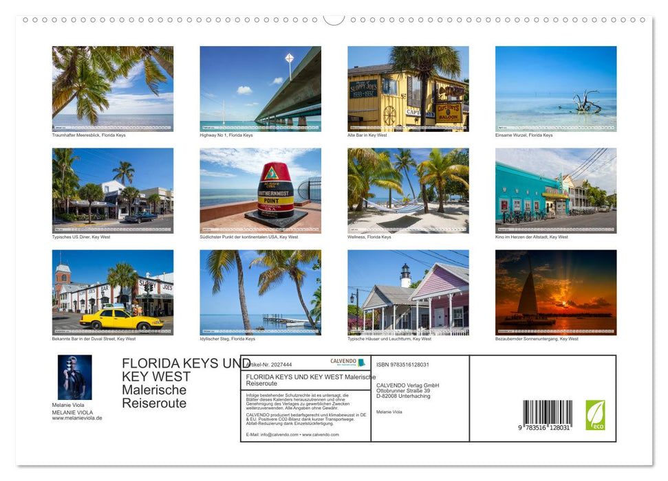 FLORIDA KEYS UND KEY WEST Malerische Reiseroute (CALVENDO Premium Wandkalender 2026)