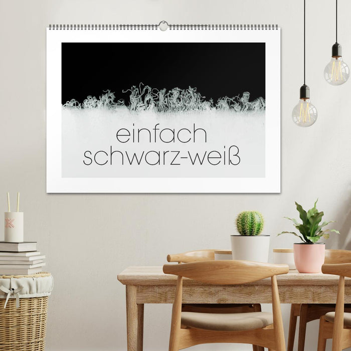 einfach schwarz-weiß (CALVENDO Wandkalender 2026)