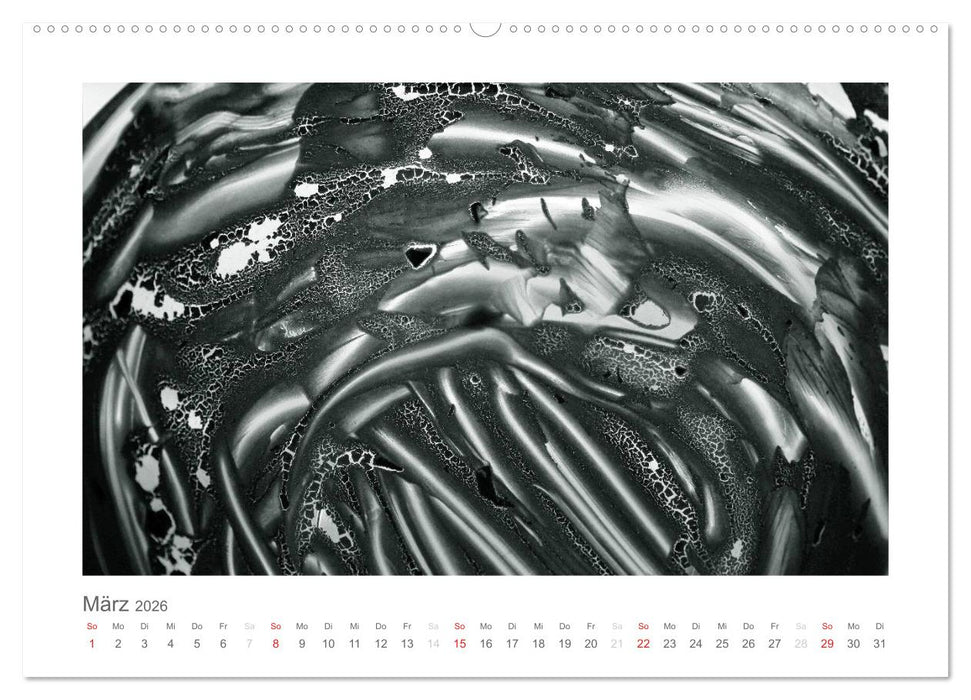 einfach schwarz-weiß (CALVENDO Wandkalender 2026)