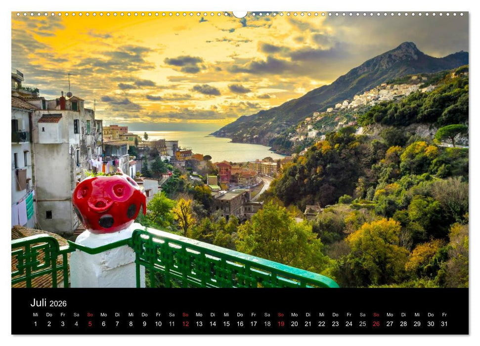 Vietri sul Mare an der Amalfiküste (CALVENDO Premium Wandkalender 2026)