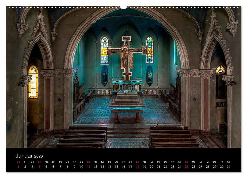 Toscana Interieurs - Marodes mit Charme (CALVENDO Premium Wandkalender 2026)