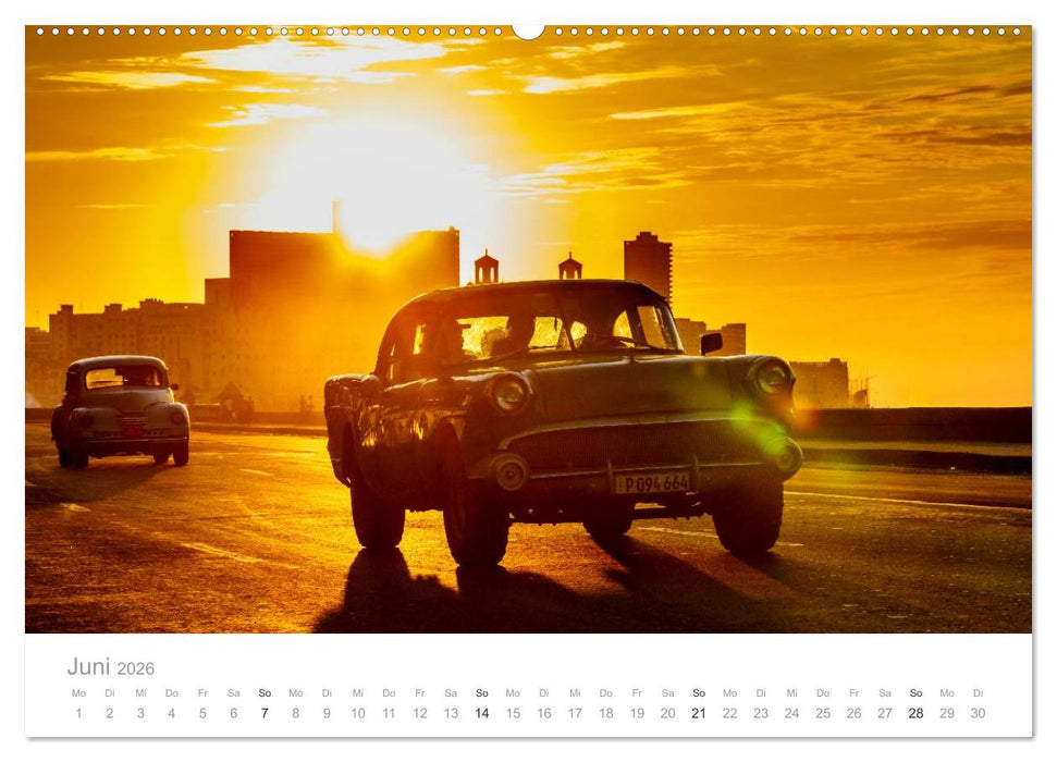 Cuba - Unter der Sonne der Karibik (CALVENDO Premium Wandkalender 2026)