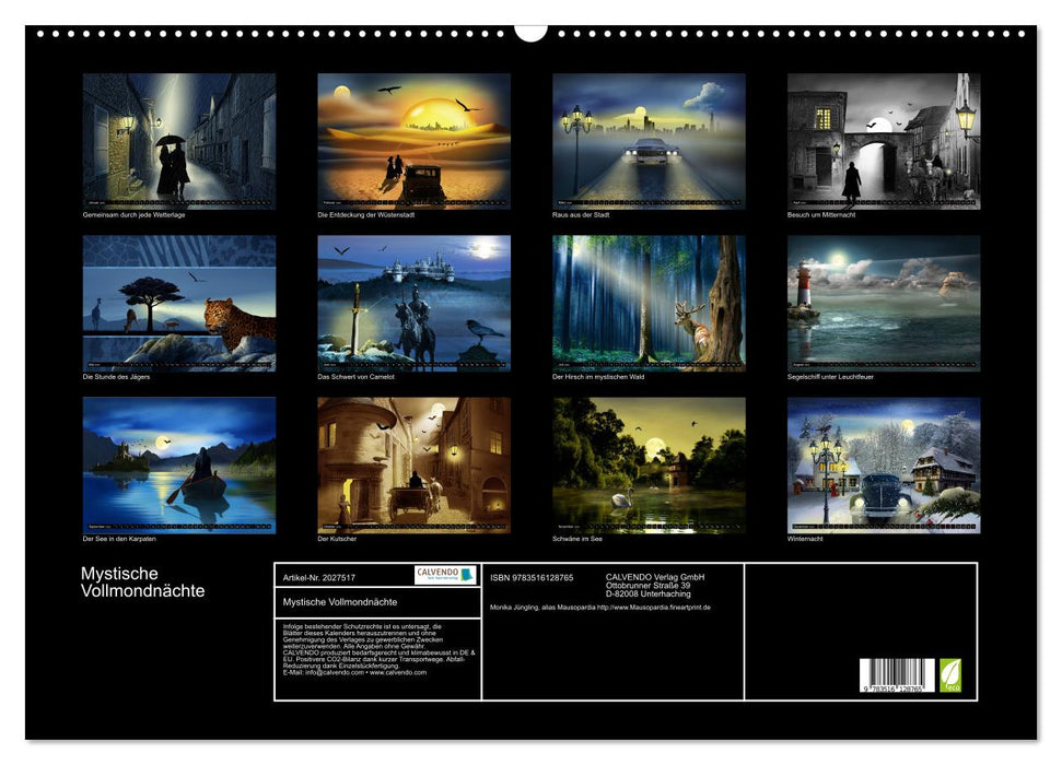Mystische Vollmondnächte (CALVENDO Wandkalender 2026)
