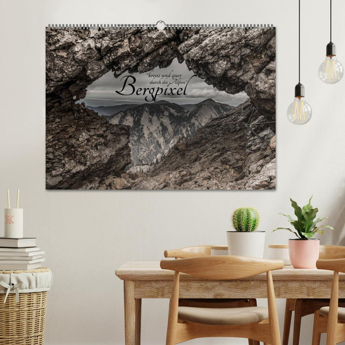 Bergpixel "kreuz und quer durch die Alpen" (CALVENDO Wandkalender 2026)