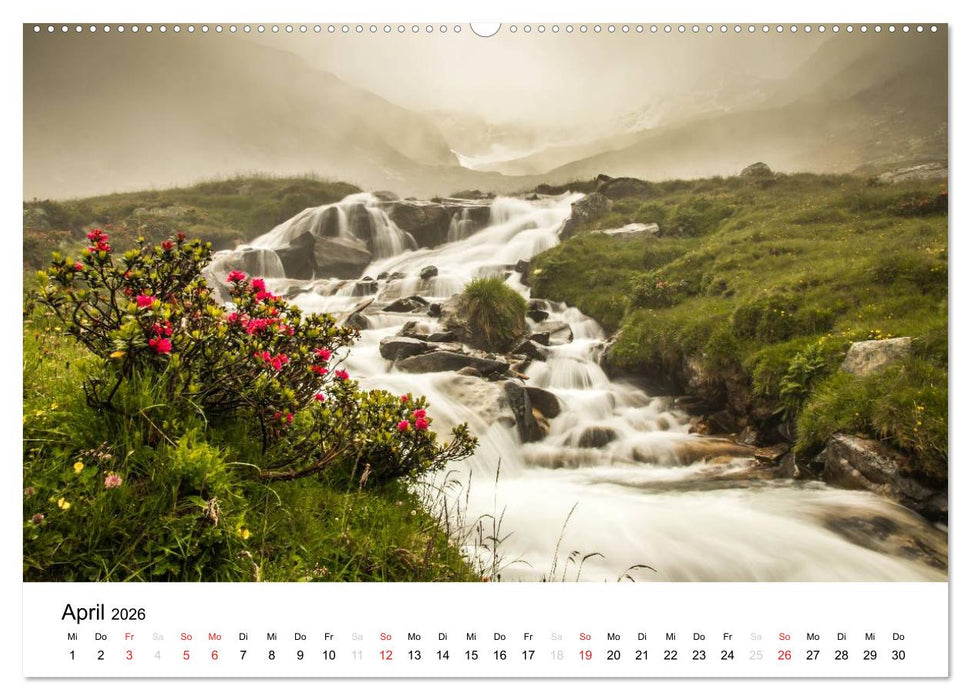 Bergpixel "kreuz und quer durch die Alpen" (CALVENDO Wandkalender 2026)