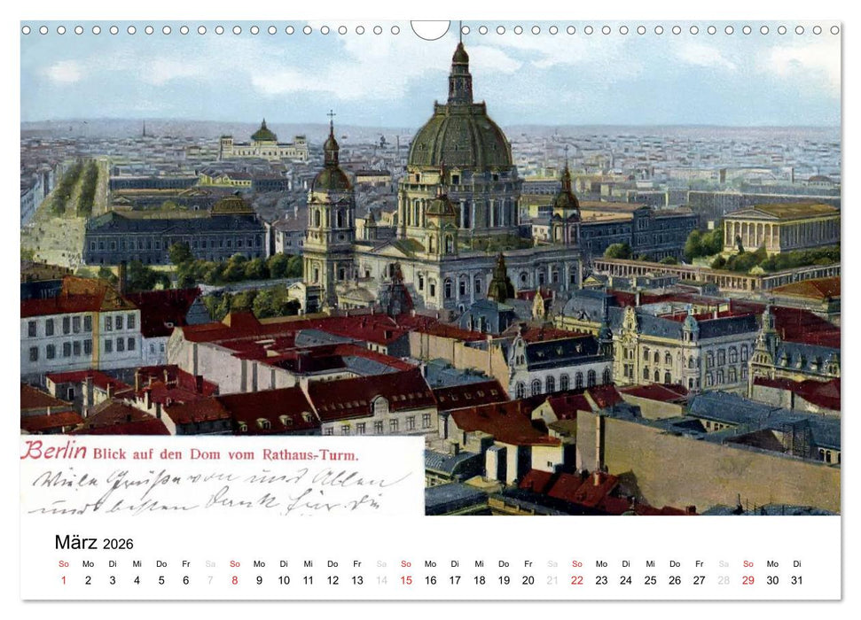 Farbige Grüße aus dem alten Berlin - Die schönsten Postkarten der Kaiserzeit (CALVENDO Wandkalender 2026)
