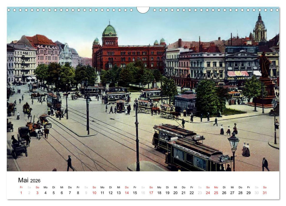 Farbige Grüße aus dem alten Berlin - Die schönsten Postkarten der Kaiserzeit (CALVENDO Wandkalender 2026)