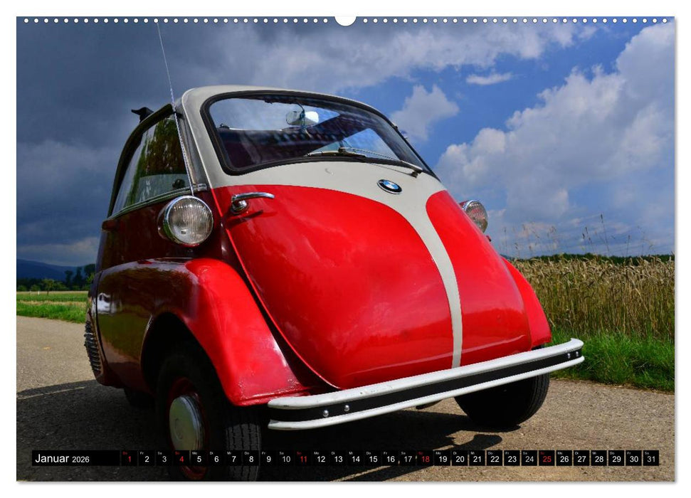 BMW Isetta - Die Knutschkugel (CALVENDO Wandkalender 2026)
