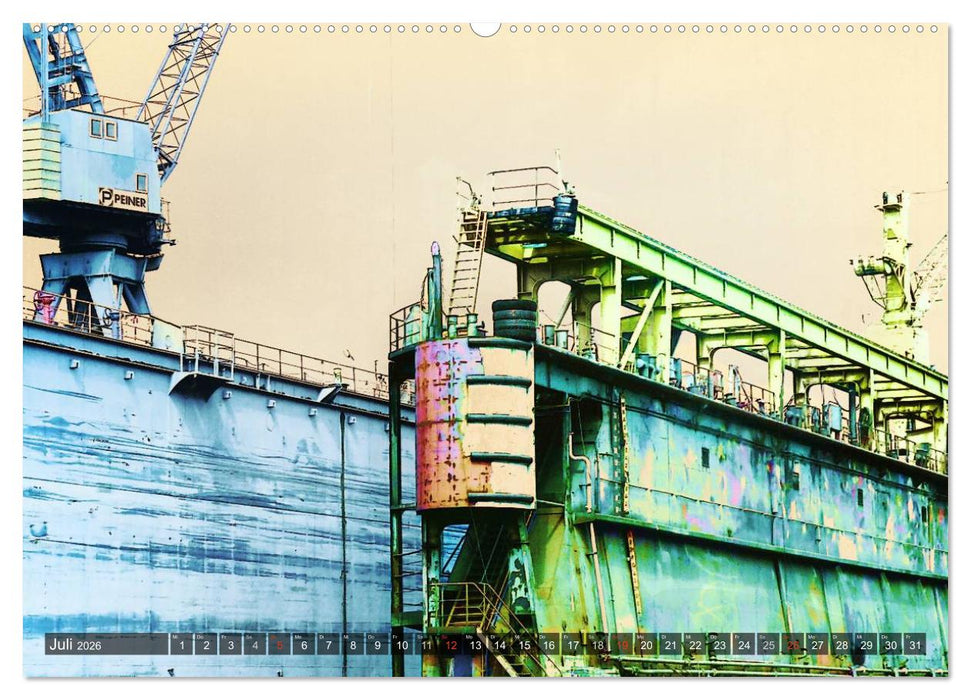 Photo-Art / Hamburg Hafen (CALVENDO Premium Wandkalender 2026)