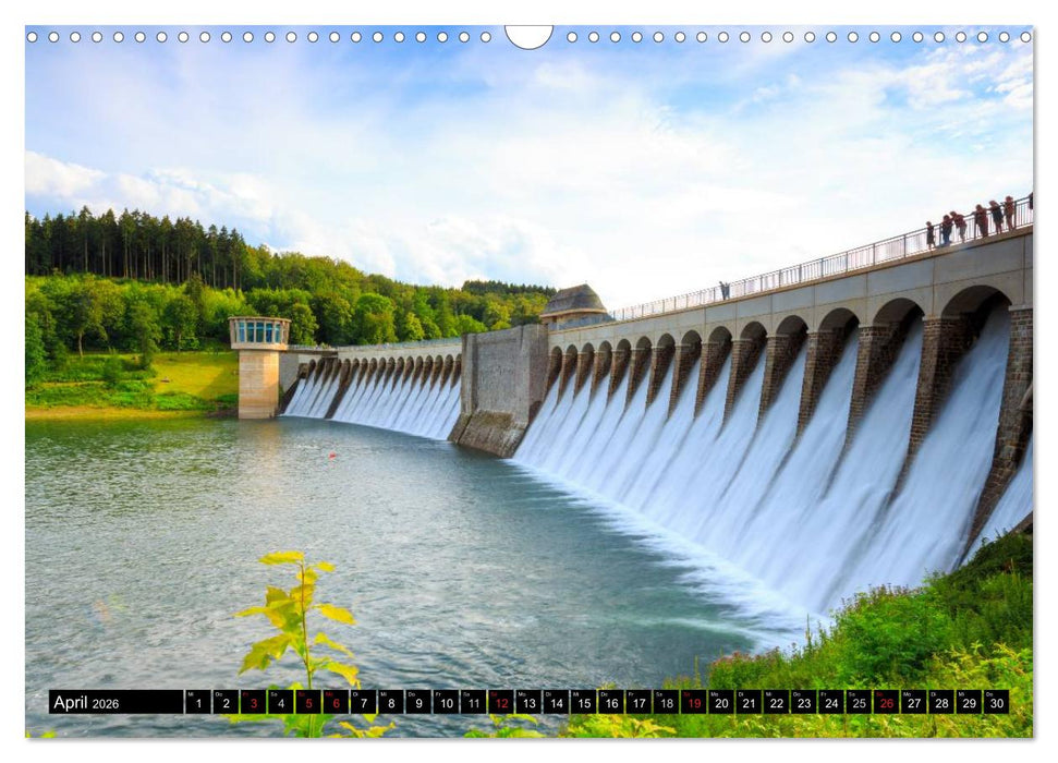 Biggesee und Listertalsperre (CALVENDO Wandkalender 2026)